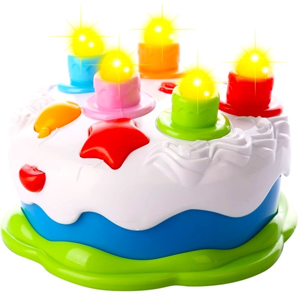 Baoli Toys Nwt Baoli Party Baby Birthday Musical Cake With Light Up